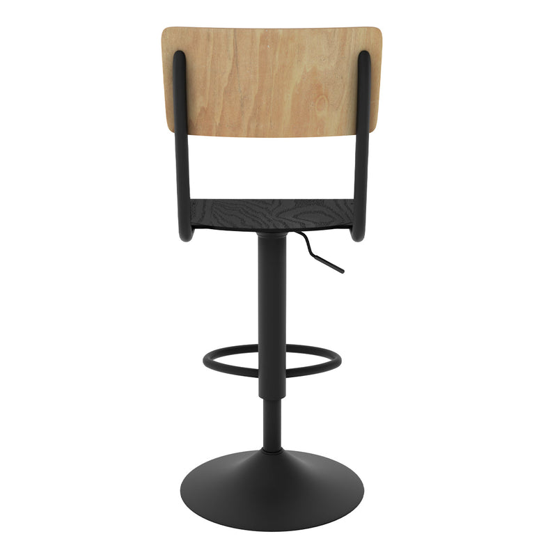 Set of 2 Clem Bar Stools - Light Brown