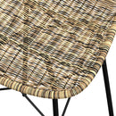 Chaise de bar de jardin Tiptur en résine tressée marron 76 cm (lot de 2)