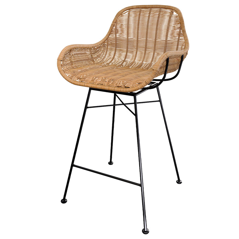 Set of 2 Carmela Bar Stools - Light Brown