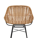 Set of 2 Carmela Bar Stools - Light Brown