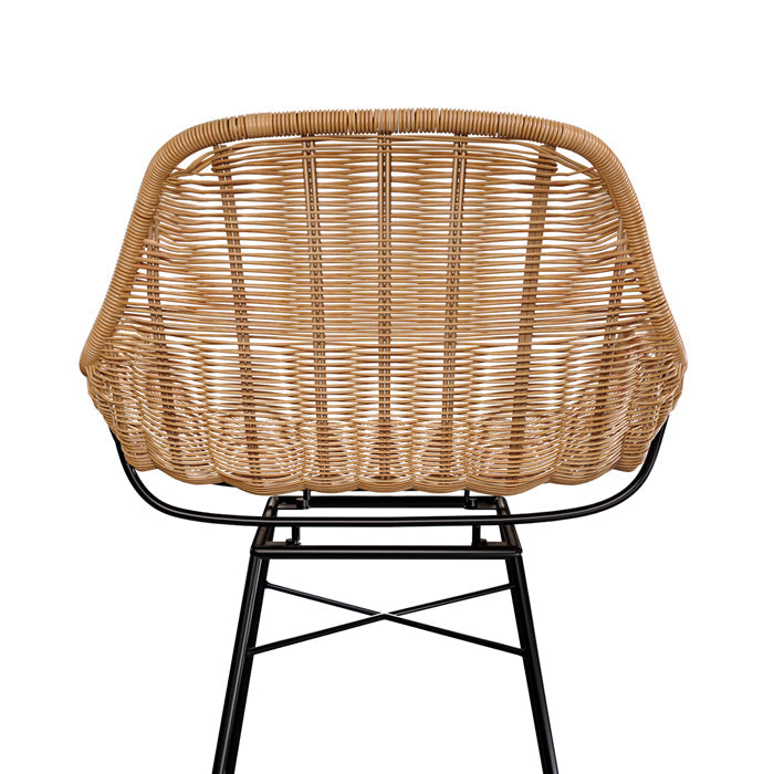 Set of 2 Carmela Bar Stools - Light Brown