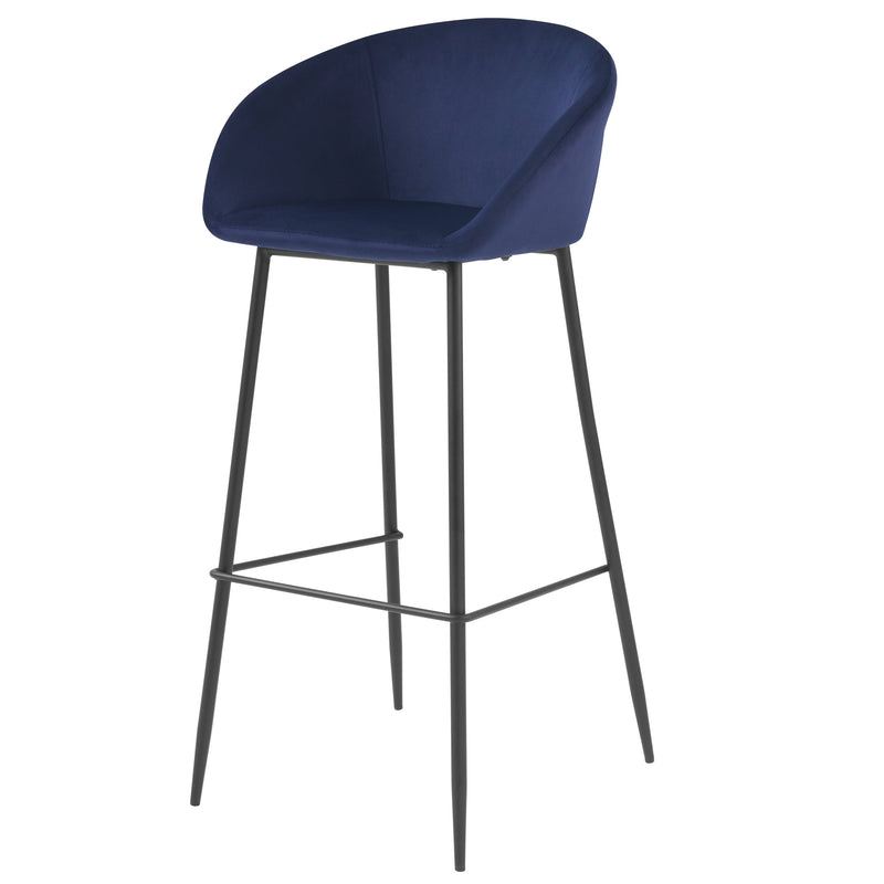 Set of 2 Marquise Bar Stools - Blue