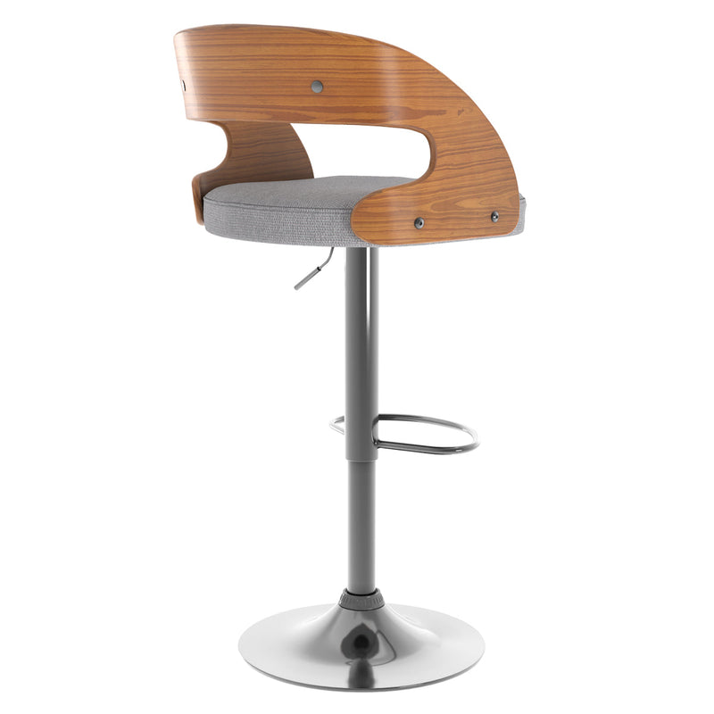 Chaise de bar gris clair Louis 62/84 cm