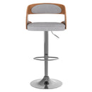Chaise de bar gris clair Louis 62/84 cm