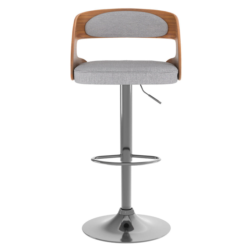 Chaise de bar gris clair Louis 62/84 cm