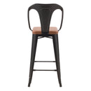 Set of 2 Charly Bar Stools - Black