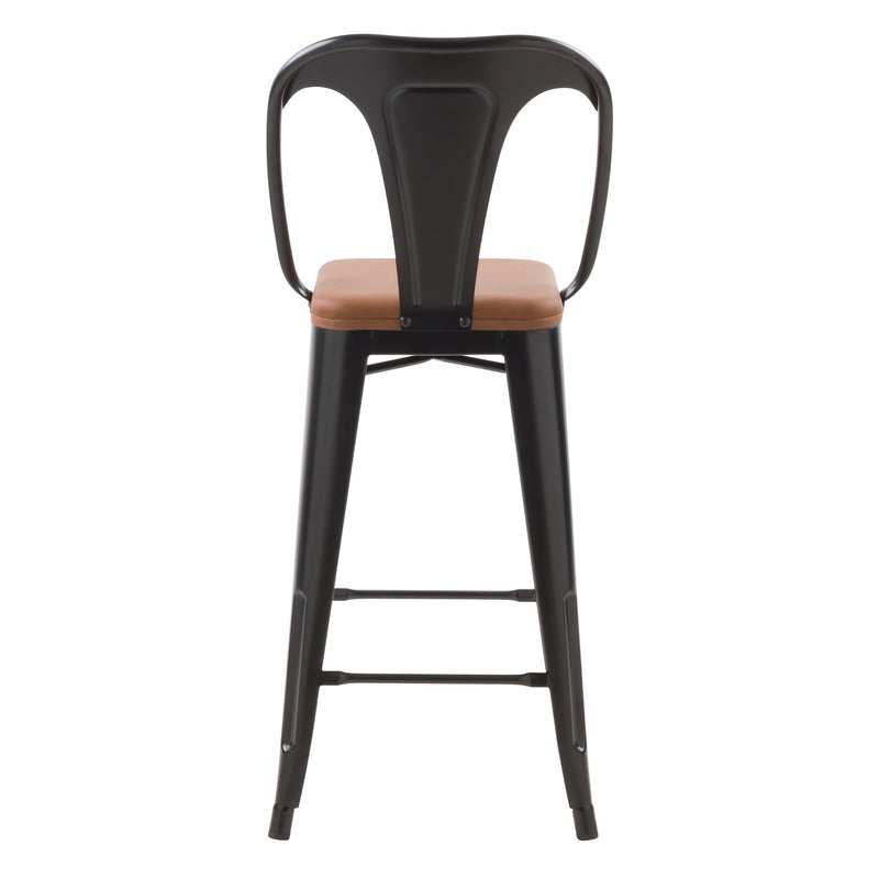Set of 2 Charly Bar Stools - Black