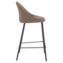 Chaise de bar mi-hauteur Misty marron 65cm (lot de 2)