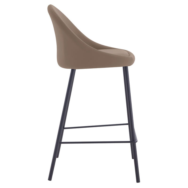 Chaise de bar mi-hauteur Misty marron 65cm (lot de 2)