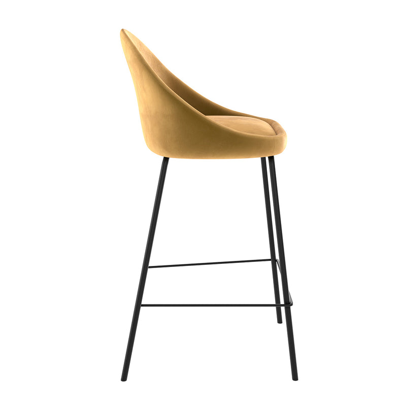 Set of 2 Misty Bar Stools - Yellow