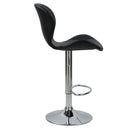Chaise de bar noire Mazzia 53/74 cm (lot de 2)