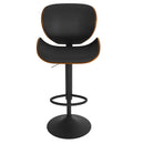 Chaise de bar noire Baudoin 63/84 cm