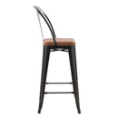 Set of 2 Charly Bar Stools - Black
