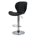 Chaise de bar noire Mazzia 53/74 cm (lot de 2)