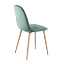 achat chaise design velours vert d eau