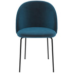 Karl - Lot De 2 Chaises En Velours Bleu Foncé