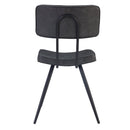 Chaise Texas grise / noire (lot de 2)