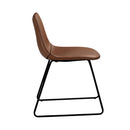 Set of 2 Gaspard Chairs - Brown