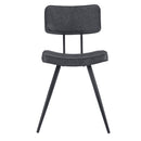 Chaise Texas grise / noire (lot de 2)