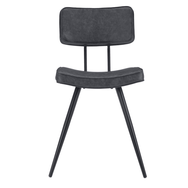 Chaise Texas grise / noire (lot de 2)