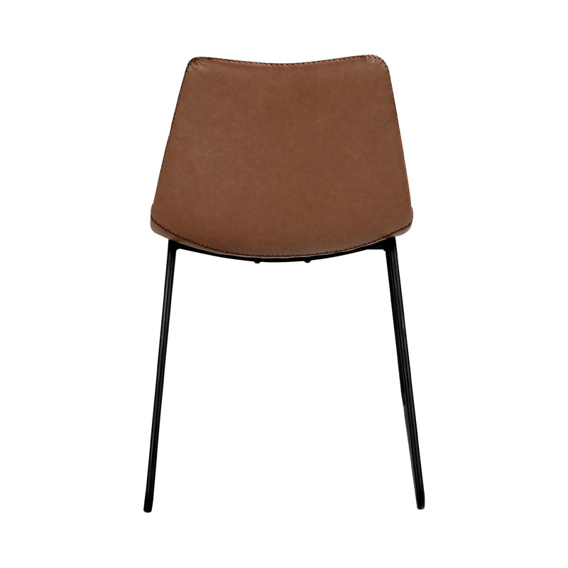 Set of 2 Gaspard Chairs - Brown