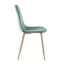 achat chaise scandinave velours vert d eau