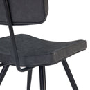 Chaise Texas grise / noire (lot de 2)