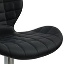 Chaise de bar noire Mazzia 53/74 cm (lot de 2)