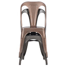 achat chaises industrielles cuivre