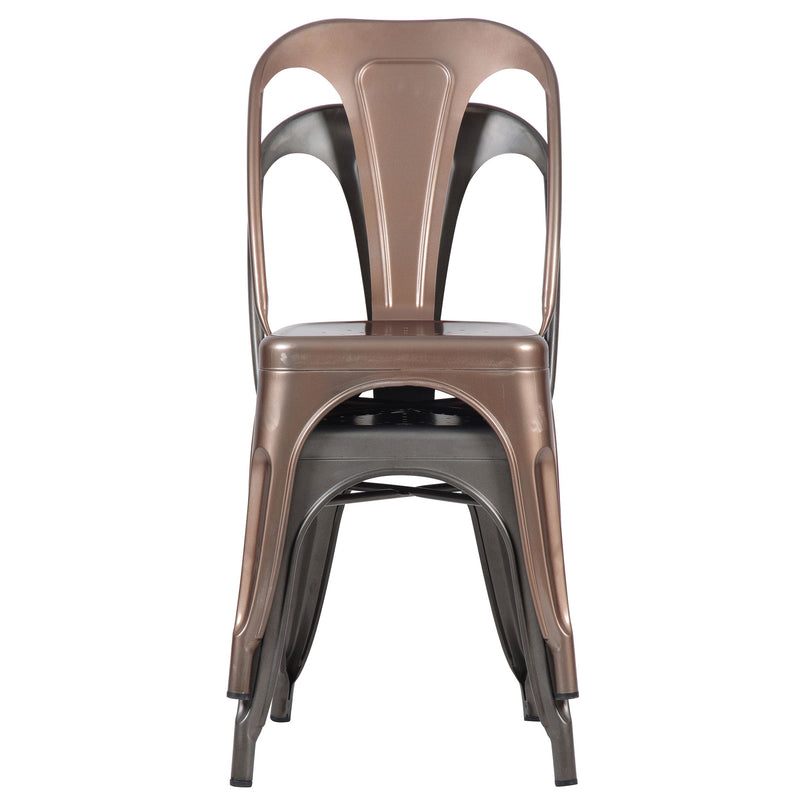 achat chaises industrielles cuivre