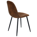 Chaise Malrik marron effet vieilli (lot de 2)