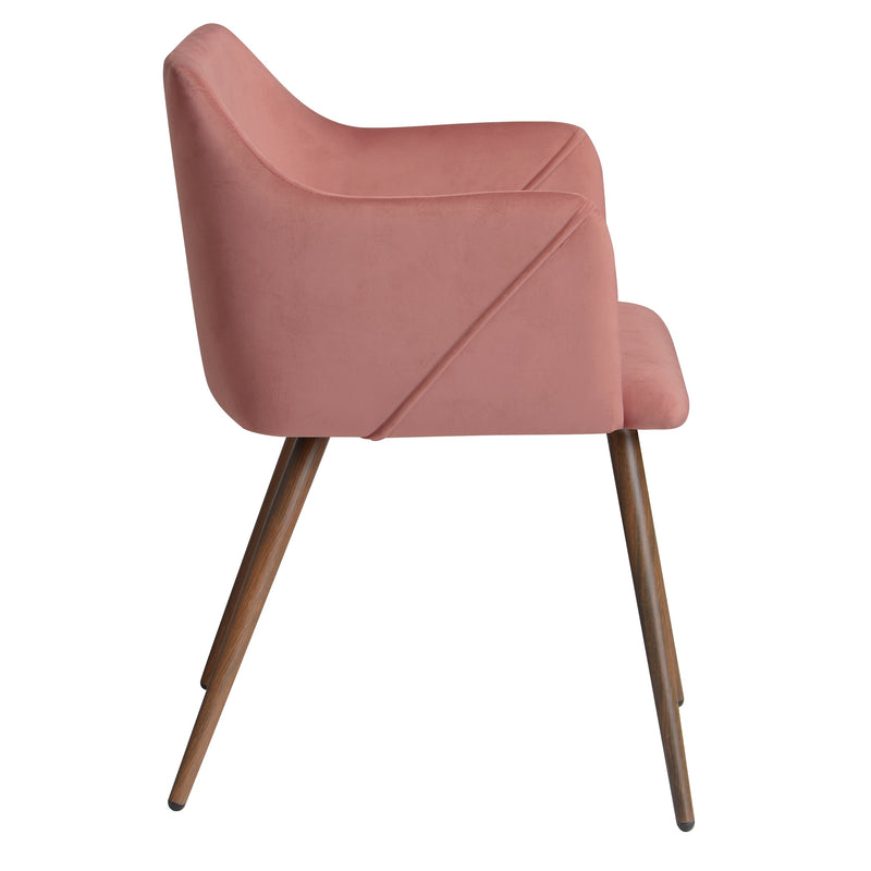 achat chaises roses velours art deco