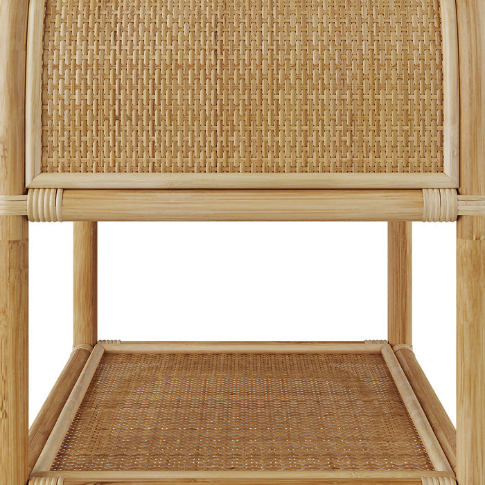 Table de chevet en rotin Gaspy