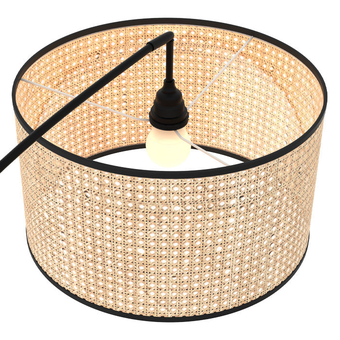 Lampadaire Aimée en rotin naturel