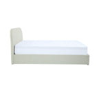 Tilly - Lit Double Avec Coffre En Tissu Gris/Beige