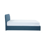 Tilly - Cama Doble Con Baúl De Tela Azul