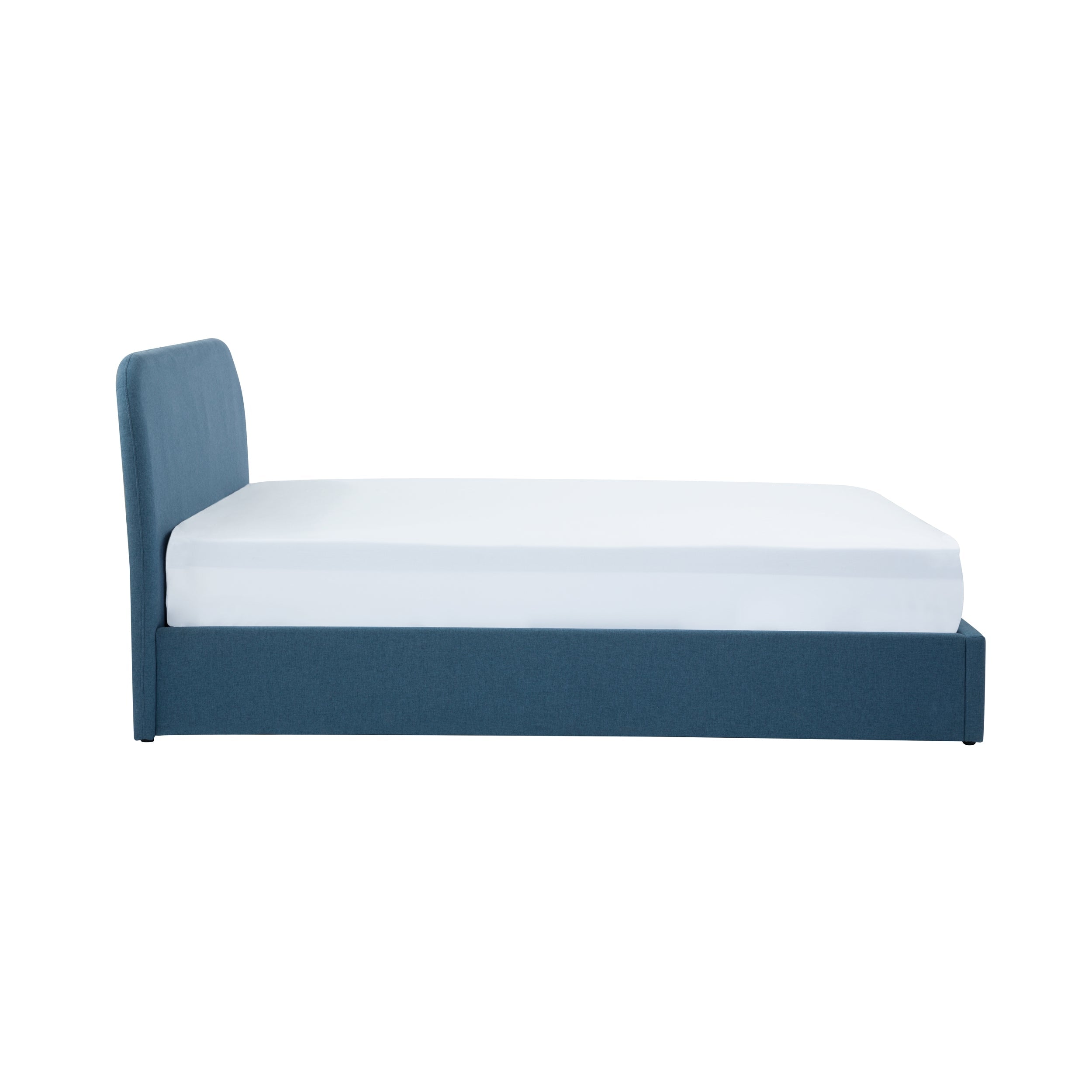 Tilly - Cama Doble Con Baúl De Tela Azul