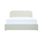 Tilly - Lit Double Avec Coffre En Tissu Gris/Beige