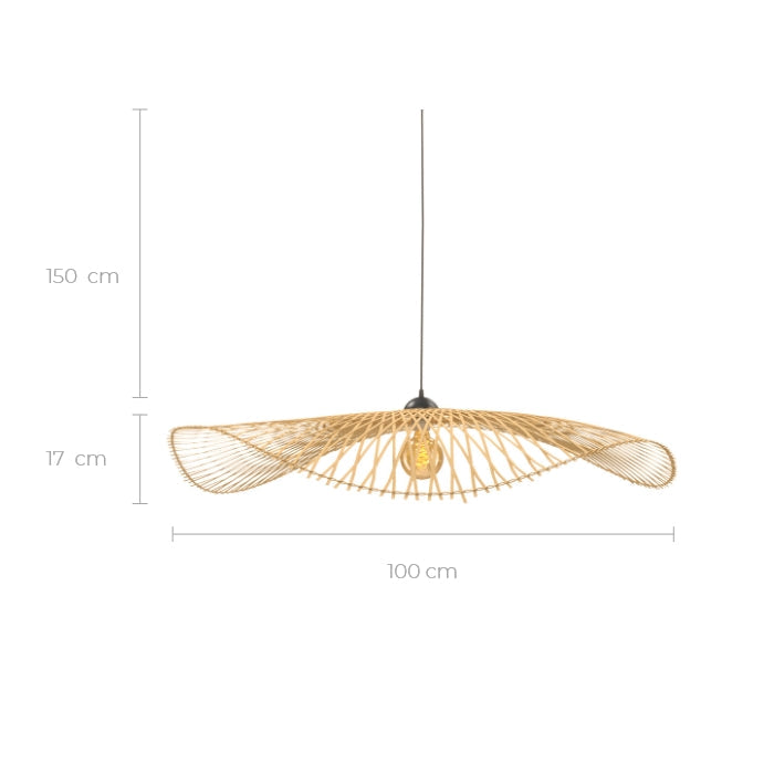 Jipi Designer Pendant Light - Black - 100 cm