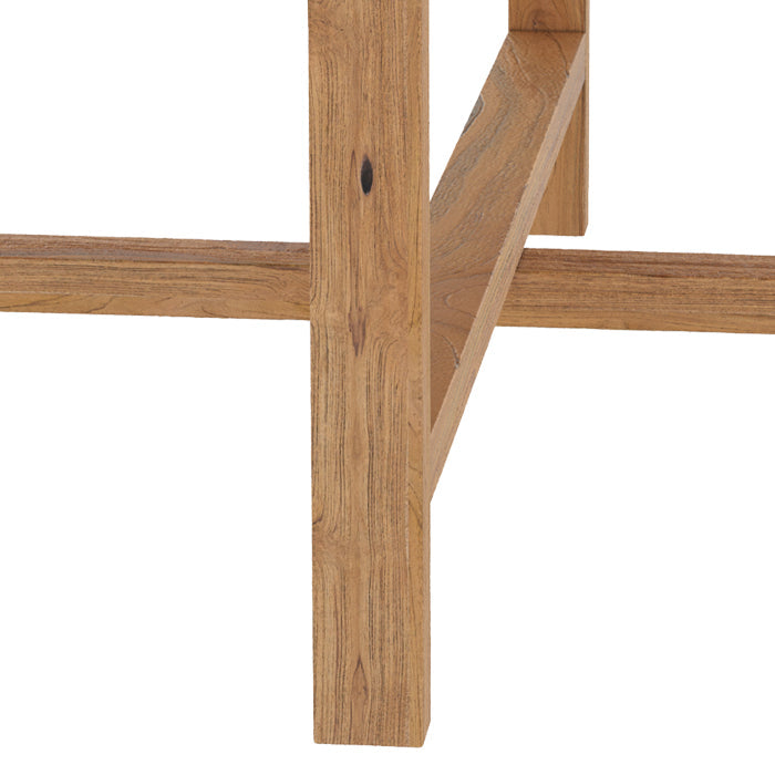 Table basse Kouma D70 cm en bois de teck recyclé