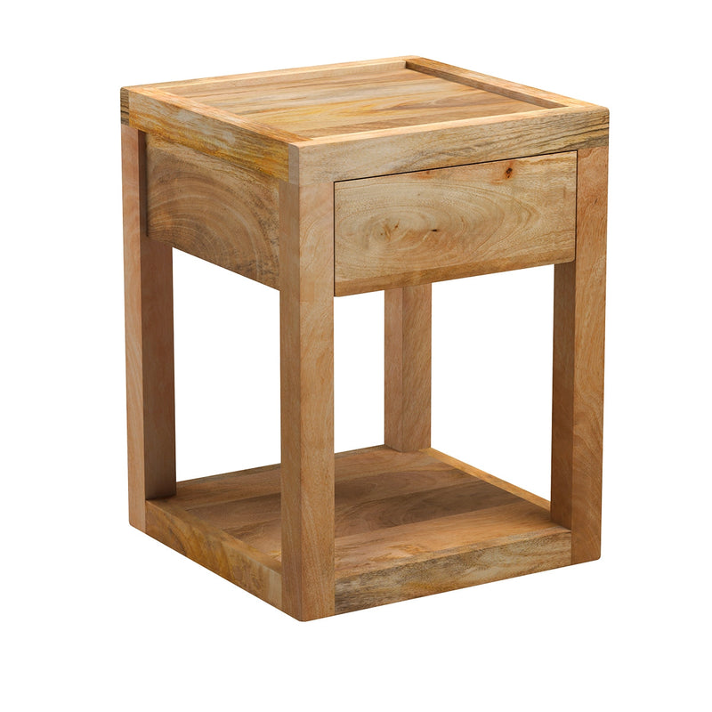 Jakarta Bedside Table - Light Wood