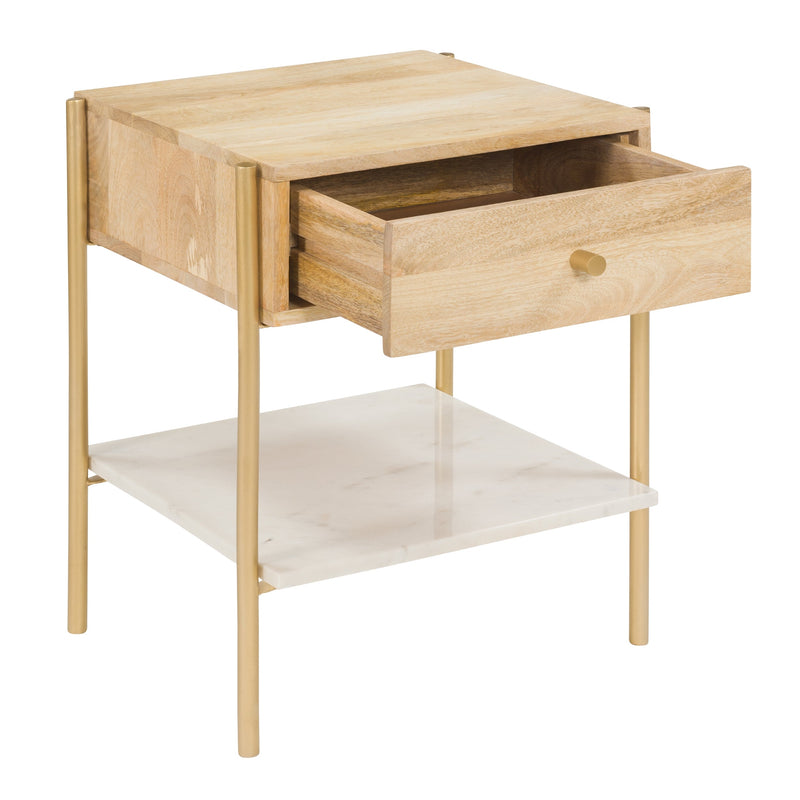 Doori Bedside Table - Light Brown