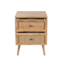 Table de chevet Cody en cannage
