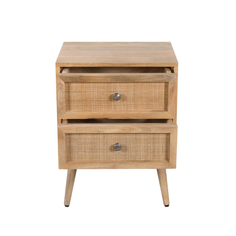 Table de chevet Cody en cannage