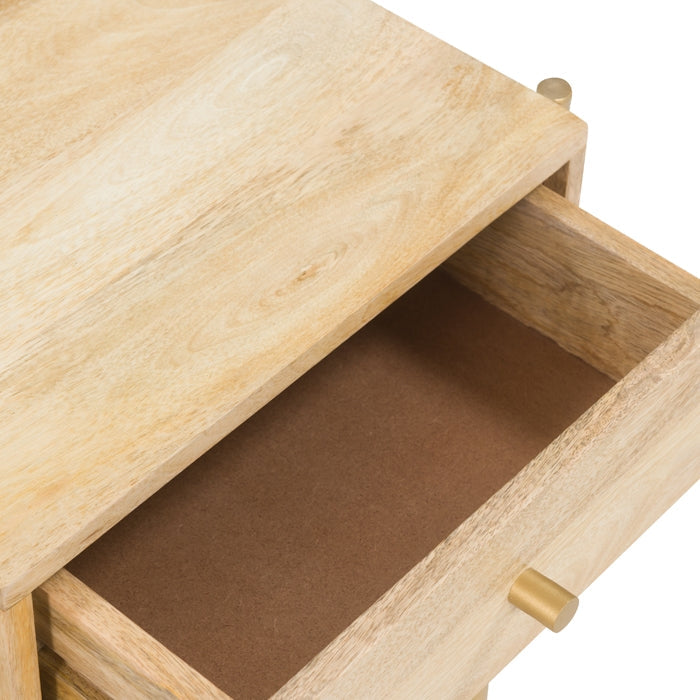 Doori Bedside Table - Light Brown