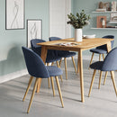 Table rectangulaire Oman 150 cm en bois clair 6 personnes