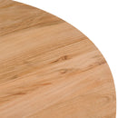 Table ronde Moorea  6 personnes en bois et métal 140 cm