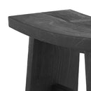 Tabouret Eka en bois noir