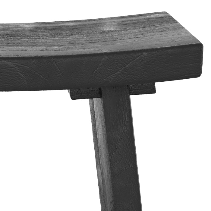 Tabouret Eka en bois noir