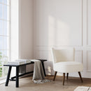 Banc noir Toxis 145 cm